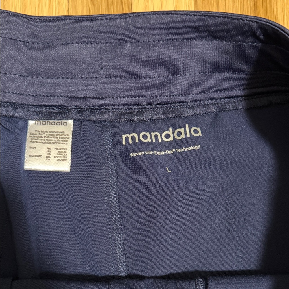 Men's Mandala Navy Scrub Pant - Picture 2 of 2